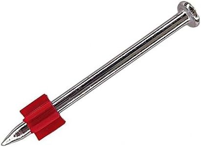 FVSCM 3" Powder Actuated Fasteners,.300 Head Diameter Drive Pin with red flute, P300, 100pcs/pack