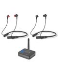 Avantree Aura Loop Dual – Next-Gen Wireless TV Earbuds System for Shared Listening, Dual Earbuds Included, Voice Clear Dialogue Enhancement for Seniors & Hard of Hearing, One-to-Many Streaming