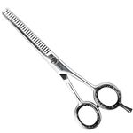 MJW Hair Thinning Scissors - Stainless Steel Hair Cutting Teeth Shears, Professional Barber Hairdressing Blending Shears, Ideal Texturizing and Layering Scissors for Men and Women