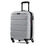 Samsonite Omni Pc Hardside Expandable Luggage, Silver, Checked-Large 28-Inch, Omni Pc Hardside Expandable Luggage with Spinner Wheels