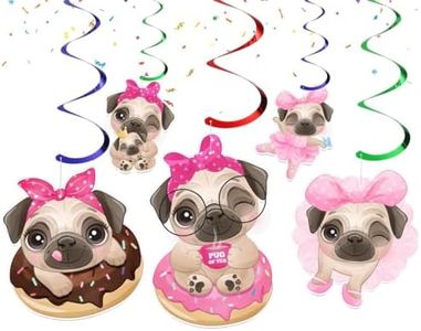 Pug Dog Streamers - Adorable Pug-Themed Party Decorations for a Tail-Wagging Celebration