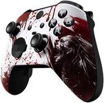 eXtremeRate Front Housing Shell for Xbox One Elite Series 2, Custom Faceplate with Accent Rings for Xbox Elite 2 Core Controller (Model 1797) - Blood Zombie