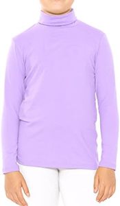 Girl's Oh So Soft Long Sleeve Turtleneck Lavender Medium