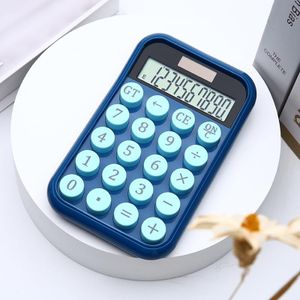 Frafuo Mechanical Switch Calculator-10 Digits with Large LCD Display-Blue Calculator Big Buttons-Mechanical Calculator, Calculators Desktop Calculator, Cute Calculator, Aesthetic Calculator(Blue)