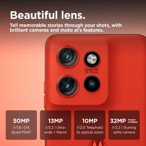 Motorola Edge 50 Neo Smartphone, 8GB RAM 256GB – Poinciana Red