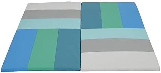 ECR4Kids SoftZone Turning Tiles Activity Mat, Colorful Soft Toddler Crawling and Tummy Time Foam Mat, Padded Infant Floor Mat, Safe Active Play for Babies, Foldable Design - Contemporary
