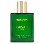 Bella Vita Luxury IMPACT MAN Eau De Cologne Perfume with Mandarin Orange, Patchouli, Cedar | Woody, Citrusy Long Lasting EDC Fragrance Scent for Men 100Ml