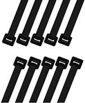 intervisio Cable Zip Ties XXXL Very Long - 1000mm x 9mm, Heavy Duty, Durable Professional UV Resistant Wrap Nylon Large Cord, for Cables Management, Indoor, Outdoor, Black, 10 Pieces, CS-2E8X-DOT0