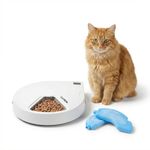 Cat Mate C500 Automatic Pet Feeder with Digital Timer & Ice Packs - Up to 5 Wet or Dry Food Meals, No Apps or WiFi, Portion Control, Reliable Feeding for Cats & Small Dogs