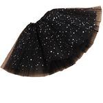 Csbks Girls Sparkle Layered Tulle Tutu Skirt Ballet Dance Mini Tutus Black