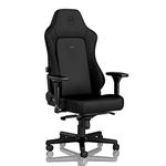 noblechairs HERO Gaming Chair - PU Hybrid Leather - Black Edition - Up to 150kg Users - Lumbar Support - Ergonomic - Pillows included - Home Office Chair - Computer Desk Chair