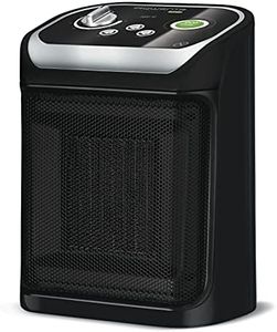 Rowenta Mini Excel Eco Safe Chauffage soufflant céramique, Radiateur électrique, Chauffage d’appoint, Sécurité renforcée, Puissant, Silencieux, Compact SO9266F0, Noir