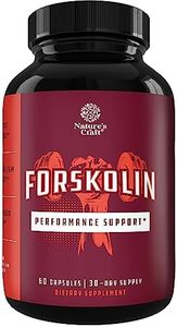 100% Forskolin Supplement-Pure Forskolin Extract Supplement with Potent Coleus Forskohlii 500 mg per serving for Enhanced Energy for Adults-Plant-Based Energy Supplements for Women and Men-60 Capsules