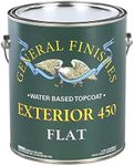 General Finishes Exterior 450 Water Based Topcoat, 1 Gallon, Flat