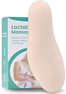 Warming Lactation Massager, Soft Breast Massager for Breastfeeding, 10 Modes Heat & Vibration Breastfeeding Essentials Massager for Clogged Ducts, Mastitis, Improve Milk ,