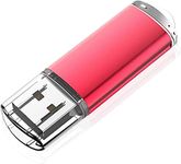 KOOTION 128 GB USB 2.0 Flash Drive Thumb Drive Memory Stick Pen Drive with LED Indicator, Red