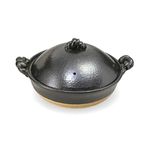 Japanese Donabe Clay Pot, 2.8 Litre, Handmade in Japan Good for 4-5 People