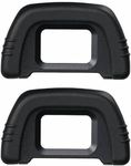 VK Vistook Eyepiece Eyecup Viewfinder Eye Cup Dk-21 Eye Rubber Cap for Nikon DSLR Camera D7000 D90 D200 D80 D70s D70 (Pack of 2)