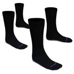 Woolove Unisex Merino Wool Socks (2 Pack) – Premium Breathable Hiking Socks – Odour Resistant, Moisture-Wicking and Quick Drying (Medium, Black)