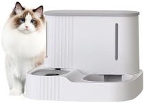 Automatic Dog Cat Feeder and Water Dispenser, Gravity Pet Feeder and Water Dispenser Set for Small Medium Dog Puppy Kitten