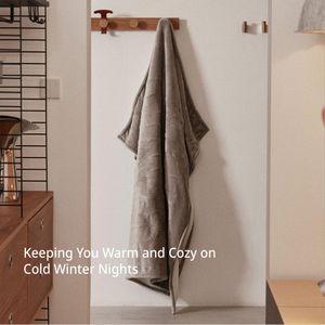 GOTCOZY Heated Blanket – Grey Electric Throw