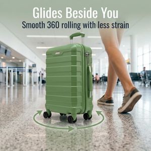 RMW Medium Hard Shell Suitcase – Ice Blue Luggage