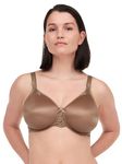 Chantelle Women's, HEDONA, Covering Molded Bra, Women's invisible lingerie, Brown, 32F