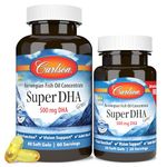 Carlson Labs Super DHA Gems, 500mg - 60 + 20 softgels