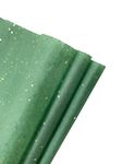 Eco Sarras Dark Green with reflective Gemstones gift tissue paper sheets for christmas gift hampers, gift packaging, wedding decoration, gift trays, christmas decoration (30 SHEETS)