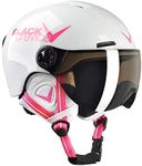 Black Crevice Leogang Children's Visor Helmet Shiny/Pink 52-54 cm