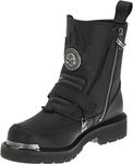 HARLEY-DAVIDSON FOOTWEAR Mens Distortion Motorcycle Riding Boot, Black, 7 M US