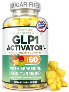Purify Life GLP-1 Gummies with Berberine, Turmeric, Cinnamon & Garcinia [Mango Pineapple] - Vegan, Non-GMO, Gelatin-Free - Pharmacist Formulated Clean Botanical Formula - 60 Ct