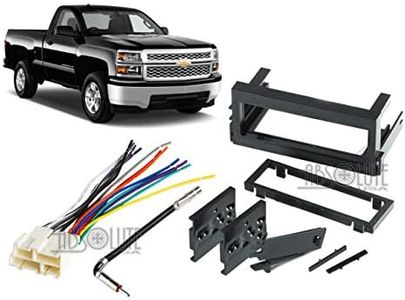 Absolute USA ABS99-3002 Fits Chevy Silverado Pickup 1999 2000 2001 2002 Single DIN Stereo Harness Radio Dash Kit