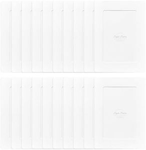 Monolike Paper Photo Frames 4x6 Inch White 20 Pack - Fits 4"x6" Pictures