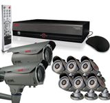 Revo RE16BNDL23-4T Surveillance System with 16 Channel 4TB DVR with Quick Connect Cameras and Elite Cameras (Black)