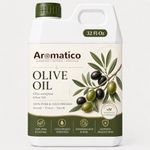 AROMATICO Olive Oil for Skin, Hair and Body Care, Multipurpose Carrier Oil for Massage, Scalp Care, Dry Skin Routine, DIY Beauty and Natural Glow - 946 ml