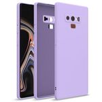 Pikkme Samsung Galaxy Note 9 Back Cover Soft Matte Liquid Silicone TPU | Camera Protection | Shockproof Slim Back Case for Samsung Galaxy Note 9 (Purple)