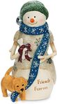 Pavilion Gift Company The Birchhearts Friends Forever Snowman Figurine with Puppy, 4.5", White