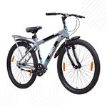 Hero Rove IC 26T Single Speed Mountain Bicycle for Mens with Inbuilt Carrier | Grey-Green | Rigid | V Brake | Steel Frame : 17Inches | Rider Height : 5ft 0" - 5ft 8" | 95% Pre-Assembled Bicycle