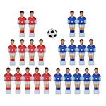 YIJU 22 Pieces Foosball Soccer for Table Football Men Player Miniature Football Players Replacement Entertainment Parts Accs, Style 3