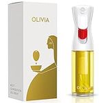 FLAIROSOL OLIVIA. The Original, Oil Sprayer for Cooking, 130ml Olive Oil Mister Spray Bottle, Continuous Spray Bottle for Kitchen, Cooking, Baking, Salad, BBQ (Glass Bottle, Golden Print)