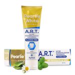 Pearlie White Active Remineralization Toothpaste - Fluoride Free (3.8oz, 110gm) - Non Fluoride Remineralizing Toothpaste for Tooth Enamel Repair | Contains Hydroxyapatite and Xylitol