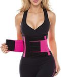 SHAPERX Women Waist Trainer Belt Waist Trimmer Belly Band Body Shaper Sports Girdles Workout Belt, SZ8002-Rose-S