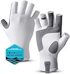 Tough Outdoors UV Fishing Gloves - Fingerless, UPF 50+ Sun Protection - Kayaking & Sailing Gloves