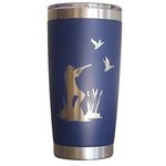 Duck Hunting Accessories, Stainless Steel Insulated Coffee Mug, Travel Coffee Tumbler, 20oz Mug Navy