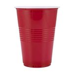 Xingli Beer Pong Glass | Red Drinking Cup | Drinking Glass For Party | 16 Oz Volume (Set Of 50,Red), 16 ounce