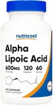 Nutricost Alpha Lipoic Acid 600mg P