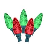 Lightway LED Indoor/Outdoor Christmas String Lights C9 Red/Green Coloured – 30 Lights, 19.3' (196008)