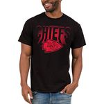 Junk Food Clothing x NFL - Team Spotlight - Short Sleeve Fan Shirt for Men and Women - Black T-Shirt with Mascot Design