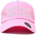 Love Sketches Custom Embroidered Classic Polo Style Baseball Cap Adjustable Men Women Low Profile Dad Cap Hat (Pink)